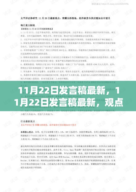 最新11月22日发言稿观点阐述与个人立场深度分析