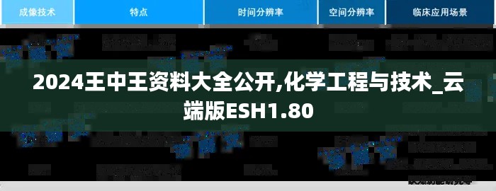 2024王中王资料大全公开,化学工程与技术_云端版ESH1.80