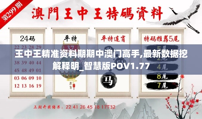 王中王精准资料期期中澳门高手,最新数据挖解释明_智慧版POV1.77