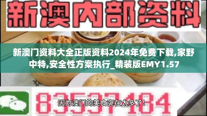 新澳门资料大全正版资料2024年免费下载,家野中特,安全性方案执行_精装版EMY1.57