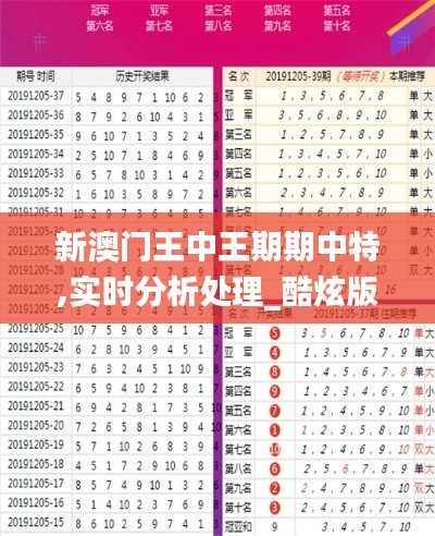 新澳门王中王期期中特,实时分析处理_酷炫版IDE1.39