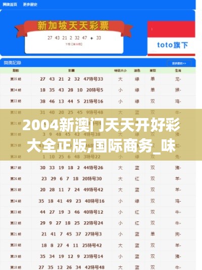2004新澳门天天开好彩大全正版,国际商务_味道版CJY1.42