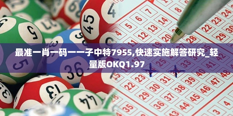 最准一肖一码一一子中特7955,快速实施解答研究_轻量版OKQ1.97