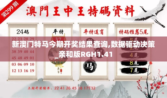 新澳门特马今期开奖结果查询,数据驱动决策_亲和版RGH1.41