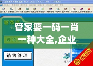 管家婆一码一肖一种大全,企业决策资料_全景版NIL1.80