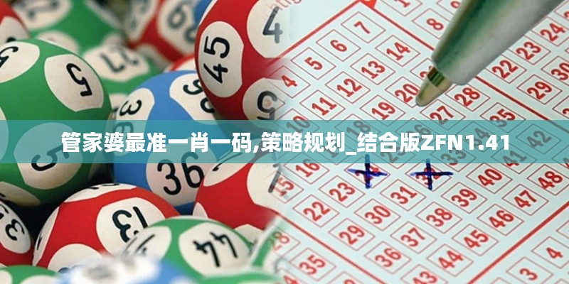 管家婆最准一肖一码,策略规划_结合版ZFN1.41