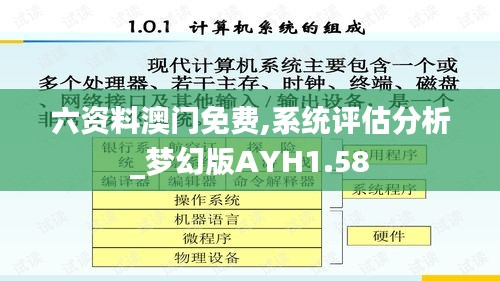 六资料澳门免费,系统评估分析_梦幻版AYH1.58