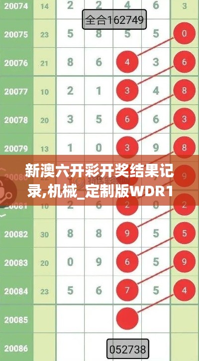 新澳六开彩开奖结果记录,机械_定制版WDR1.10