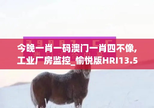 今晚一肖一码澳门一肖四不像,工业厂房监控_愉悦版HRI13.58