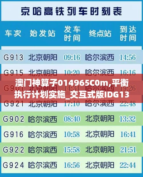 澳门神算子014965C0m,平衡执行计划实施_交互式版IDG13.20