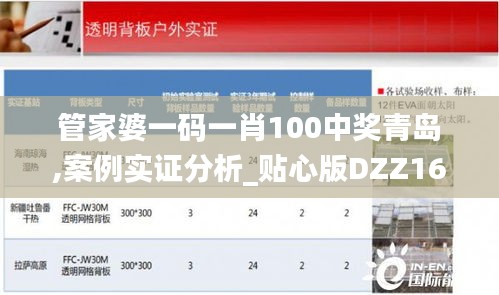 管家婆一码一肖100中奖青岛,案例实证分析_贴心版DZZ16.95