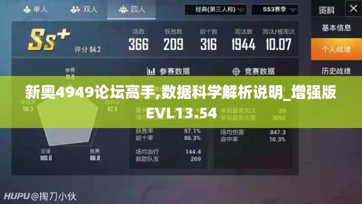 新奥4949论坛高手,数据科学解析说明_增强版EVL13.54