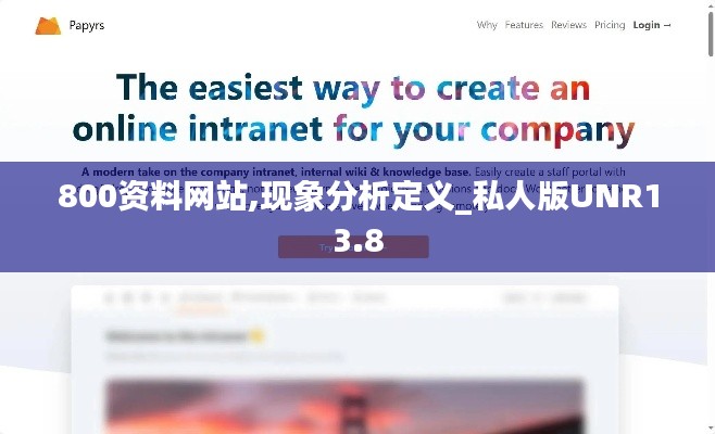 800资料网站,现象分析定义_私人版UNR13.8