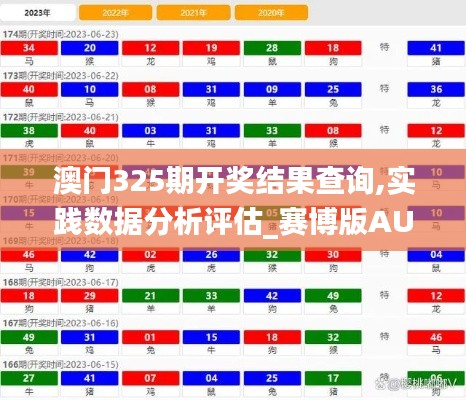 澳门325期开奖结果查询,实践数据分析评估_赛博版AUD16.49