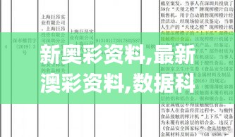 新奥彩资料,最新澳彩资料,数据科学解析说明_预言版FZV13.8