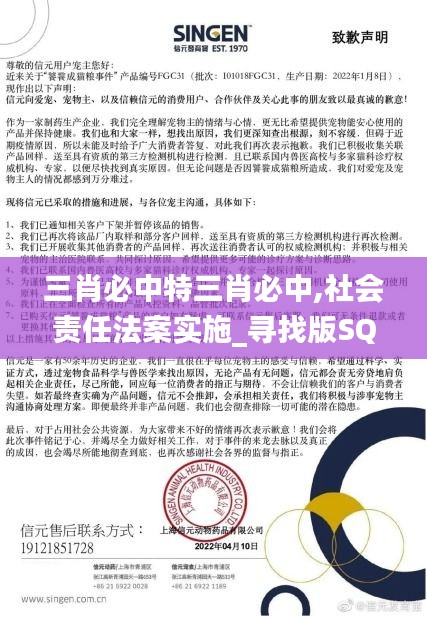 三肖必中特三肖必中,社会责任法案实施_寻找版SQY13.14