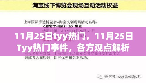 11月25日tyy热门，11月25日Tyy热门事件，各方观点解析与个人立场阐述