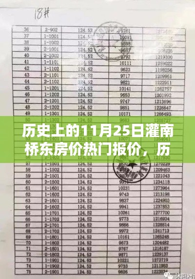 历史上的11月25日灌南桥东房价揭秘，热门报价一览