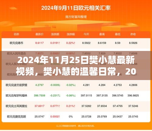 樊小慧，温馨日常的快乐时光（2024年11月25日最新视频）