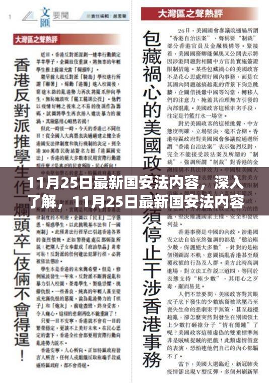 深入了解，11月25日最新国安法内容及其三大要点解析