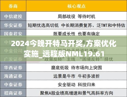2024今晚开特马开奖,方案优化实施_远程版NML19.61