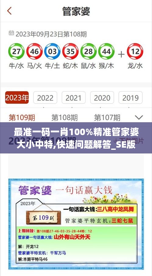 最准一码一肖100%精准管家婆大小中特,快速问题解答_SE版YLE19.99