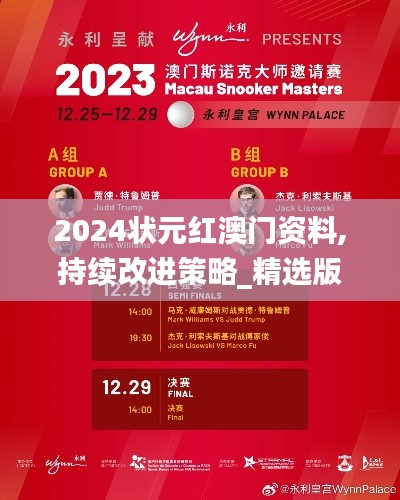 2024状元红澳门资料,持续改进策略_精选版OQB19.85