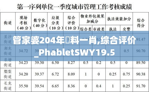 管家婆204年資料一肖,综合评价_PhabletSWY19.5