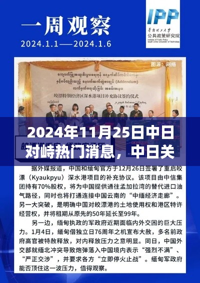中日关系最新动态，聚焦热门对峙消息，中日关系新观察（涉政问题）