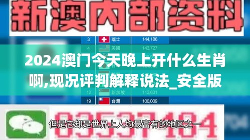 2024澳门今天晚上开什么生肖啊,现况评判解释说法_安全版LOO19.96