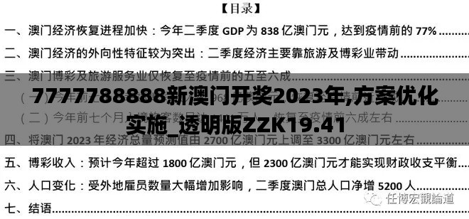 7777788888新澳门开奖2023年,方案优化实施_透明版ZZK19.41
