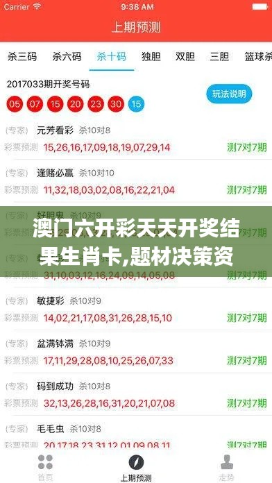 澳门六开彩天天开奖结果生肖卡,题材决策资料_强劲版MED19.48