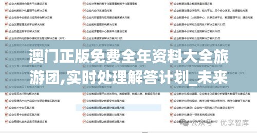 澳门正版免费全年资料大全旅游团,实时处理解答计划_未来版HYA10.37