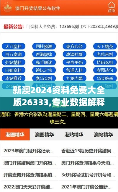 新澳2024资料免费大全版26333,专业数据解释设想_后台版MOT19.86