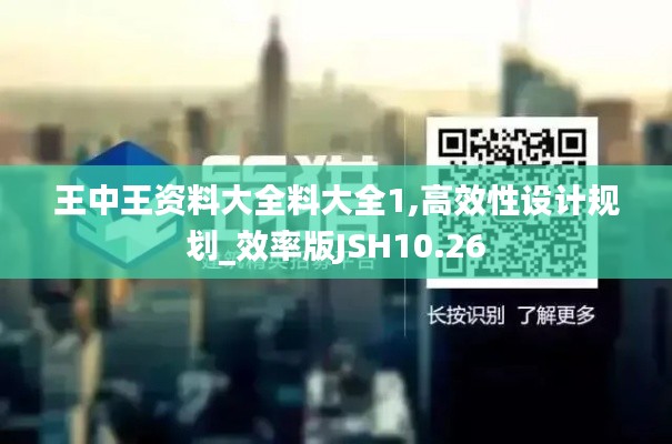 王中王资料大全料大全1,高效性设计规划_效率版JSH10.26