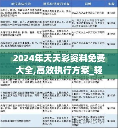 2024年天天彩资料免费大全,高效执行方案_轻奢版MTA19.9