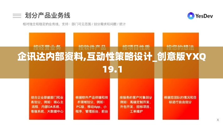 企讯达内部资料,互动性策略设计_创意版YXQ19.1