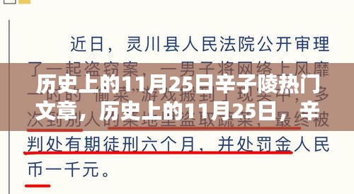 历史上的11月25日辛子陵热门文章回顾与展望