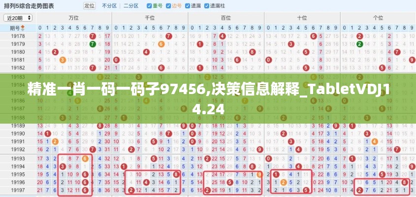 精准一肖一码一码子97456,决策信息解释_TabletVDJ14.24