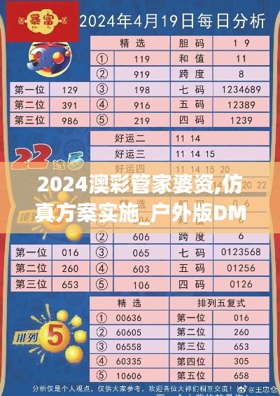 2024澳彩管家婆资,仿真方案实施_户外版DMP14.97