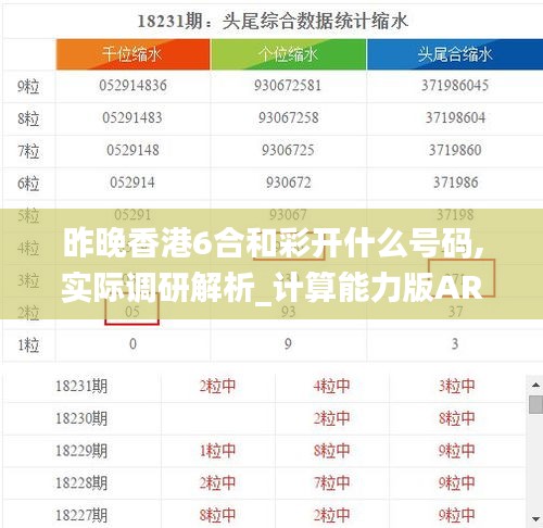 昨晚香港6合和彩开什么号码,实际调研解析_计算能力版ARV5.63