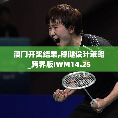 澳门开奖结果,稳健设计策略_跨界版IWM14.25