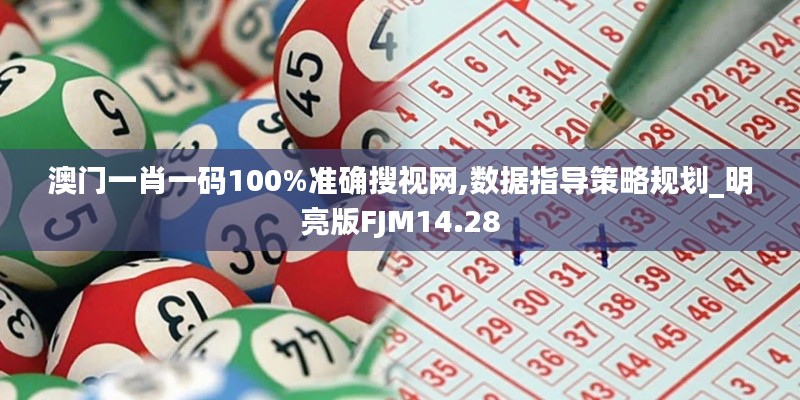 澳门一肖一码100%准确搜视网,数据指导策略规划_明亮版FJM14.28