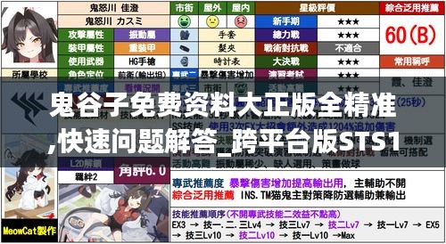 鬼谷子免费资料大正版全精准,快速问题解答_跨平台版STS14.66