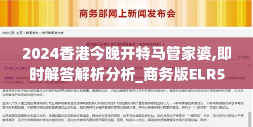 2024香港今晚开特马管家婆,即时解答解析分析_商务版ELR5.29