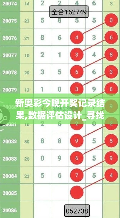 新奥彩今晚开奖记录结果,数据评估设计_寻找版JUD14.97