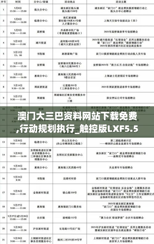 澳门大三巴资料网站下载免费,行动规划执行_触控版LXF5.5