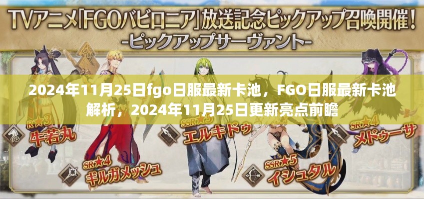 FGO日服最新卡池解析及亮点前瞻，2024年11月25日更新揭秘
