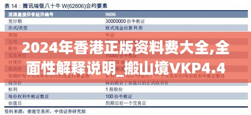 2024年香港正版资料费大全,全面性解释说明_搬山境VKP4.41