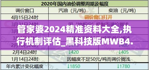 管家婆2024精准资料大全,执行机制评估_黑科技版MWB4.79